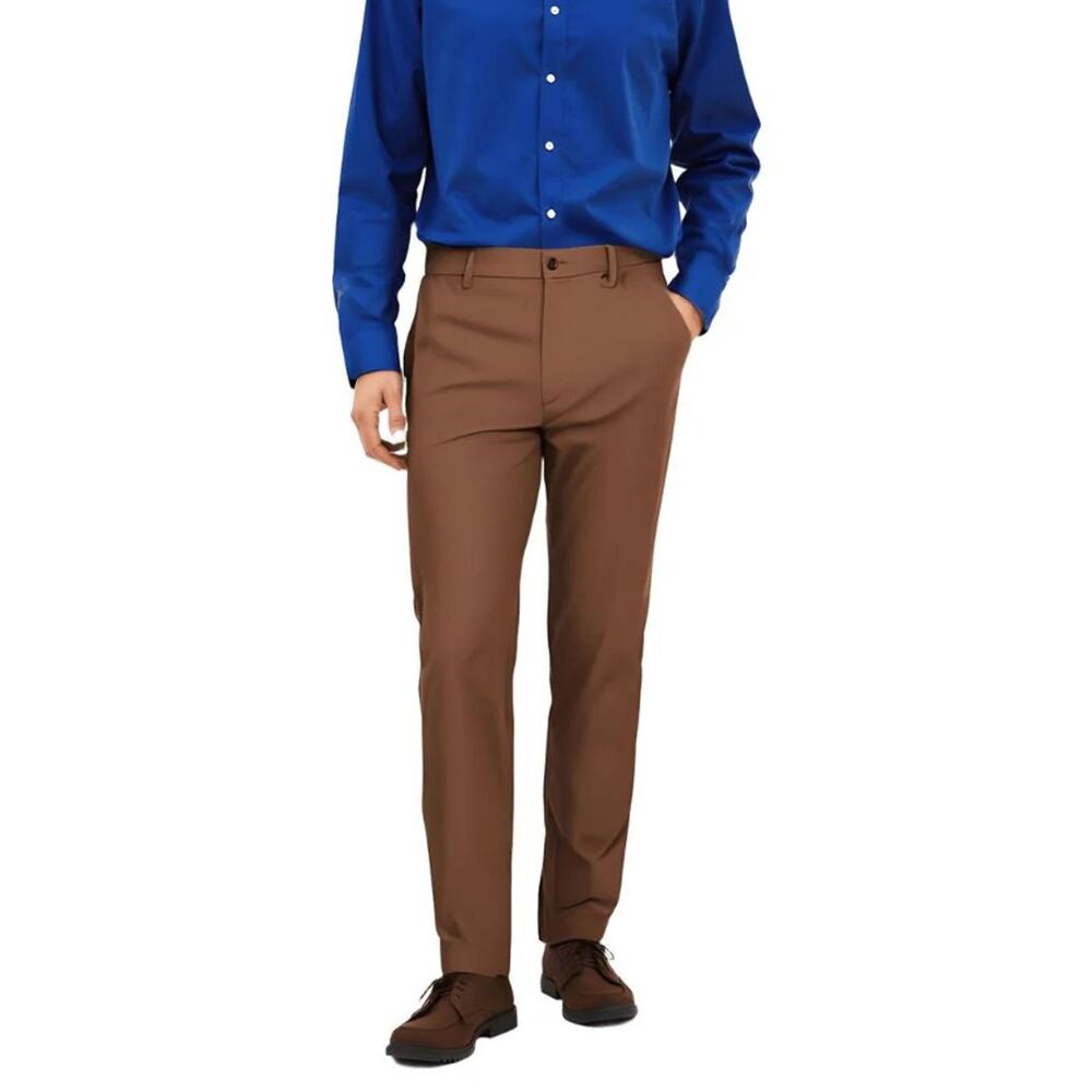 Michael Kors Men's Light Brown Cotton Stretch Major Casual Dress Pants W42 L32